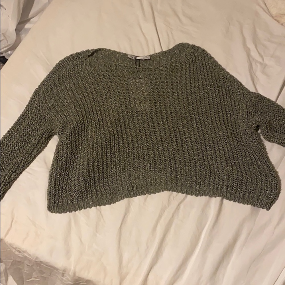Zara olive green sweater